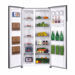 Hoover 34005682 HHSBSO-6174XWDK-1 side-by-side refrigerator Freestanding 529 L E Stainless steel