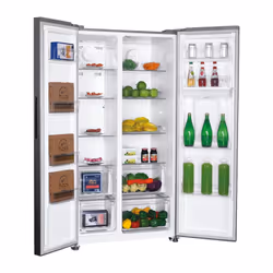 Hoover 34005682 HHSBSO-6174XWDK-1 side-by-side refrigerator Freestanding 529 L E Stainless steel