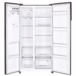 Hoover HOSR-5918EIXK-1 side-by-side refrigerator Freestanding 513 L E Stainless steel