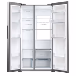 Haier 34005709 HSW79F18ANMM side-by-side refrigerator Freestanding 611 L A Silver