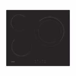 Candy CH63DCC, Black, Built-in, 59 cm, Ceramic, Glass-ceramic, 3 zone(s)