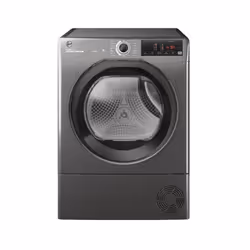 Hoover 31102856 HRE C10TBER-80, Freestanding, Front-load, Condensation, Chocolate, Graphite, Rotary, Touch, Black
