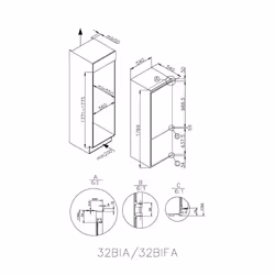 Hoover HOBBML18EK fridge-freezer Built-in 250 L E White - Additional view 8