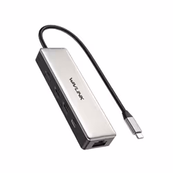 WAVLINK WL-UHP3414 100W Power 10Gbps 4K HDMI USB-C Dock HUB 3xUSB3.2 Gen 2 + 2.5G Ethernet Port