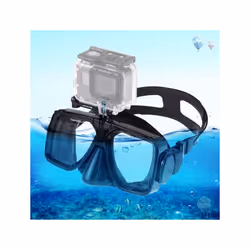 PULUZ Diving Mask with GoPro Mount for Hero12/11/10/9, Insta360, DJI Osmo (Black)