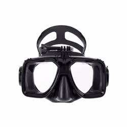 PULUZ Diving Mask with GoPro Mount for Hero12/11/10/9, Insta360, DJI Osmo (Black)