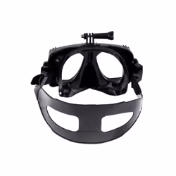 PULUZ Diving Mask with GoPro Mount for Hero12/11/10/9, Insta360, DJI Osmo (Black)