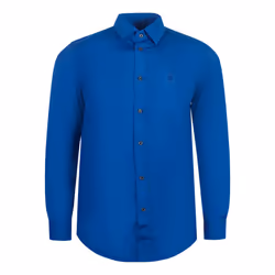 Diesel Long Sleeve Bright Blue Shirt