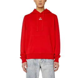 Diesel S-Ginn RGEAD Mens Pullover Hoodie Oversized - Red, S
