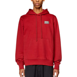 Diesel S-Ginn-SP 0HAYT Mens Pullover Oversized Hoodies - Maroon, 2XL