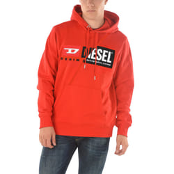 DIESEL S-Girk-Hood-Cuty Mens Hoodies - Red, S