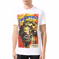 DSQUARED2 Mens T Shirts Casual Cotton Tops - White, S