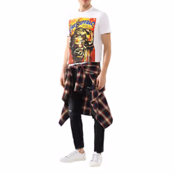 DSQUARED2 Mens T Shirts Casual Cotton Tops - White, S