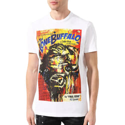 DSQUARED2 Mens T Shirts Casual Cotton Tops - White, L