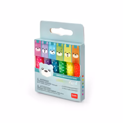 Legami Set of 6 Mini Highlighters - Teddy's Mood - Additional view 7