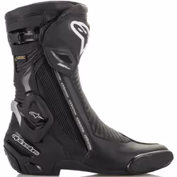 Alpinestars SMX Plus V2 Gore-Tex Motorcycle Boots, black-white, Size 48 for Men