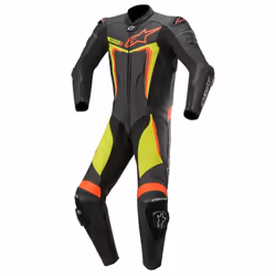 Alpinestars Motegi V3 One Piece Leather Suit Fluo Yellow / Fluo Red / Black - 58