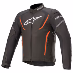 Alpinestars T-Jaws V3 Waterproof Motorcycle Textile Jacket, black-red, Size S for Men
