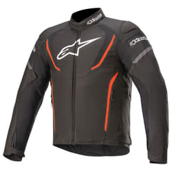 Alpinestars T-Jaws V3 Waterproof Motorcycle Textile Jacket, black-red, Size S for Men