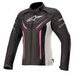 Alpinestars Stella T-Jaws V3 Waterproof Ladies Textile Jacket Black / White / Fuchsia - XL