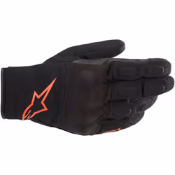 Alpinestars 3527620-1030-L, Motorcycling, Adult, Male, Black, Red, L, Black, Red Fluorescent