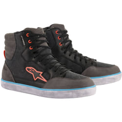 Alpinestars J-6 Canvas Waterproof Motorcycle Shoes, black-grey, Size 40 for Men
