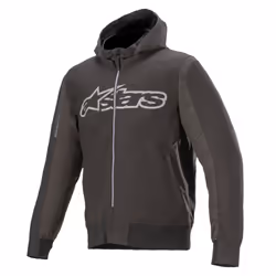 Alpinestars 4200420-940-L, Adult, Male, Hoodie, Black, Grey, Melange, Black, L