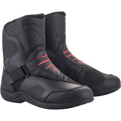 Alpinestars Ridge V2 Waterproof Motorcycle Boots, black-red, Size 41 for Men