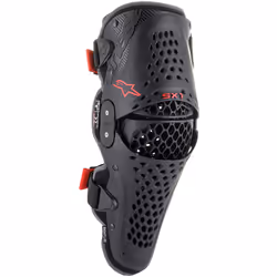 Alpinestars SX-1 V2 Knee Protectors, black-red, Size S M for Men