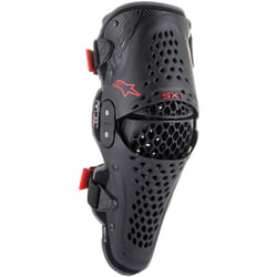 Alpinestars SX-1 V2 Knee Protectors, black-red, Size S M for Men