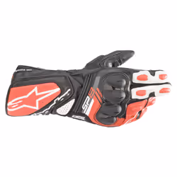 Alpinestars 3558321-1304-XL, Motorcycling, Adult, Male, Black, Red, White, XL, Black, White, Bright Red