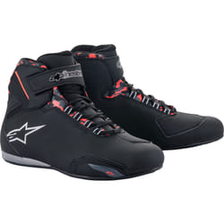 Alpinestars Sektor waterproof Motorcycle Shoes, black-grey-red, Size 42 43 for Men