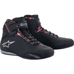 Alpinestars Sektor waterproof Motorcycle Shoes, black-grey-red, Size 43 44 for Men