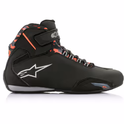 Alpinestars Sektor waterproof Motorcycle Shoes, black-grey-red, Size 48 for Men