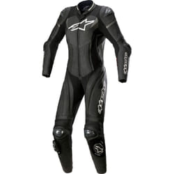 Alpinestars Stella GP Plus One Piece Ladies Leather Suit Black / White / Metallic Grey - EU 44