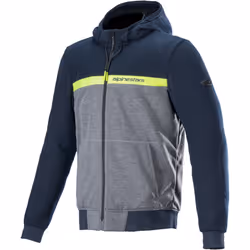 Alpinestars Chrome Street Motorcycle Textile Jacket, blue-yellow, Size S for Men