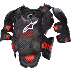Alpinestars A-10 V2 Full Chest Guard Black / Red - XL / XXL