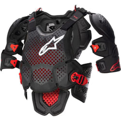 Alpinestars A-10 V2 Full Chest Guard Black / Red - XL / XXL