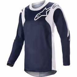 Alpinestars Racer Hoen Motocross Jersey, white-blue, Size L for Men