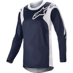 Alpinestars Racer Hoen Motocross Jersey, white-blue, Size L for Men