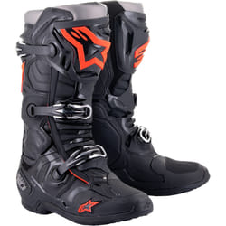 Alpinestars Tech 10 Motocross Boots, black-red, Size 40 41 for Men
