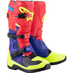 Alpinestars Tech 3 Motocross Boots, red-blue, Size 39 for Men