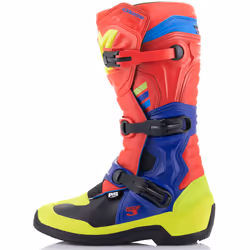 Alpinestars Tech 3 Motocross Boots, red-blue, Size 39 for Men