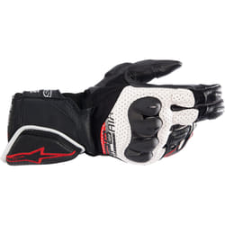 Alpinestars SP-8 Air Motorcycle Gloves, black-white-red, Size XL for Men