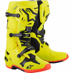 Alpinestars Tech 10 Motocross Boots, black-red-yellow, Size 42 for Men