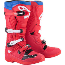 Alpinestars Tech 5 Motocross Boots, white-red-blue, Size 40 41 for Men