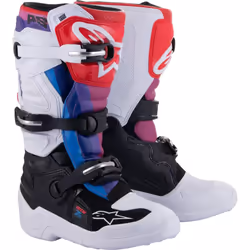Alpinestars Tech 7S Youth Boots White / Black / Rainbow - EU 35.5