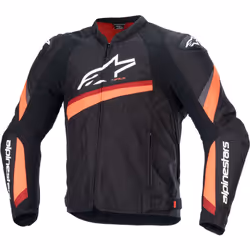 Alpinestars T-GP Plus R V4 Motorcycle Textile Jacket, black-red, Size L for Men
