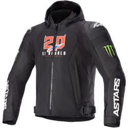 Alpinestars FQ20 Zaca Air Monster Motorcycle Textile Jacket, black-white, Size M for Men