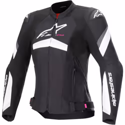 Alpinestars Stella T-GP Plus R v4 Ladies Motorcycle Textile Jacket, black-white, Size M for Women